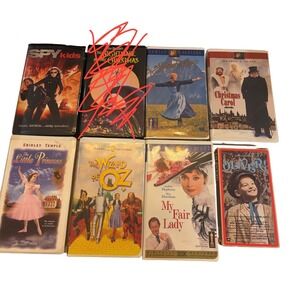 7 VHS Movie Lot Wizard of Oz Sound of Music Oliver Little Princess  Musical